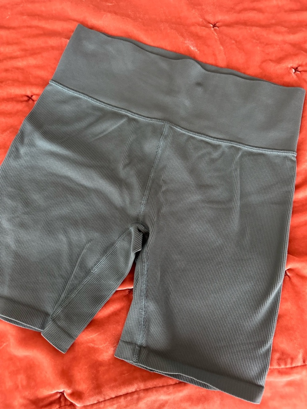 High-Waist Seamless Ribbed Women’s Bike Shorts